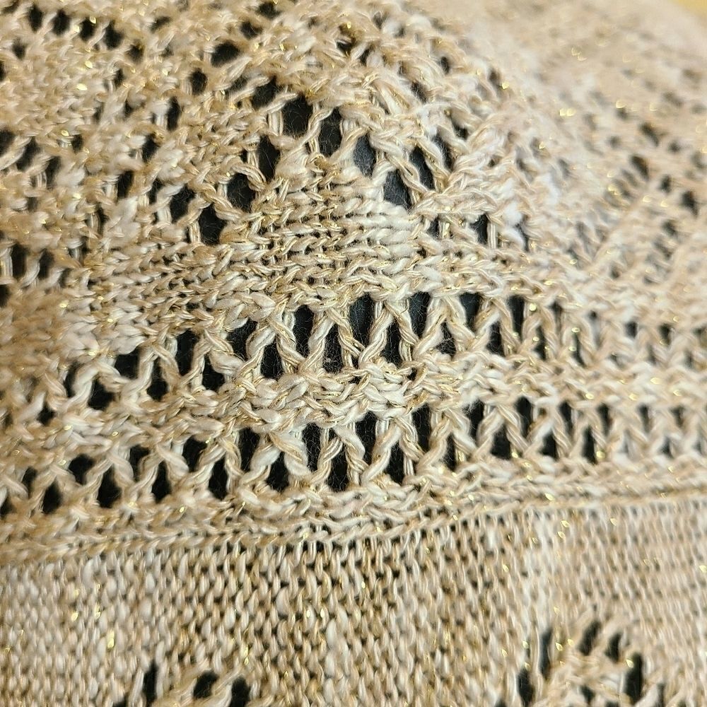 Ruby Rd. Crochet Metallic Top - Picture 4 of 6